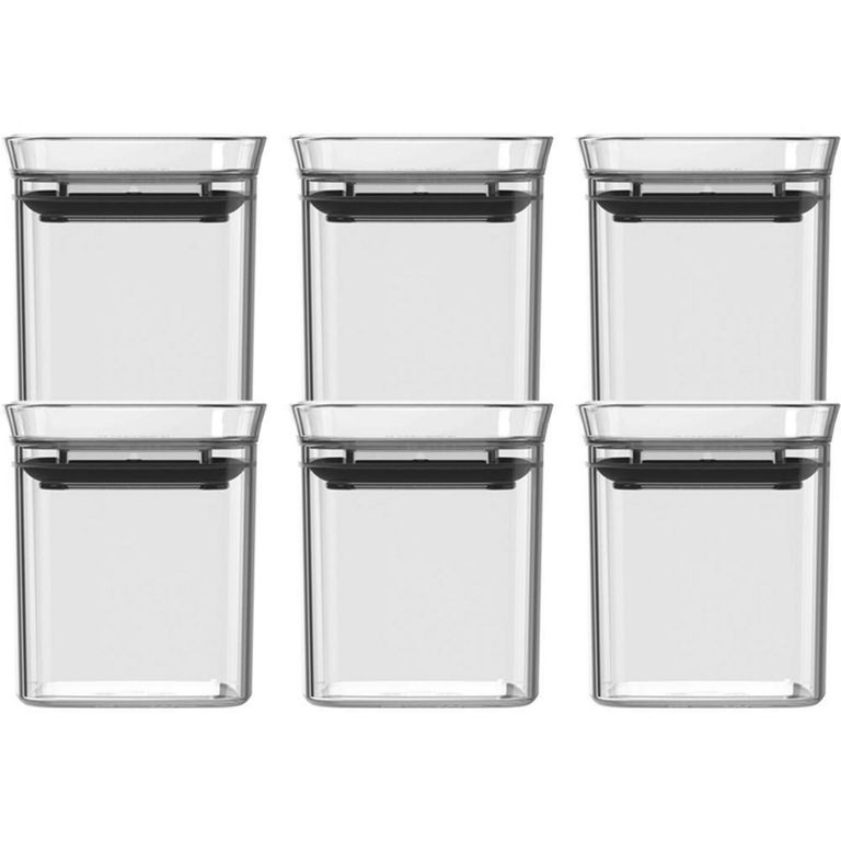 Set de 6 Especieros Hermeticos Block 150 ml Transparentes