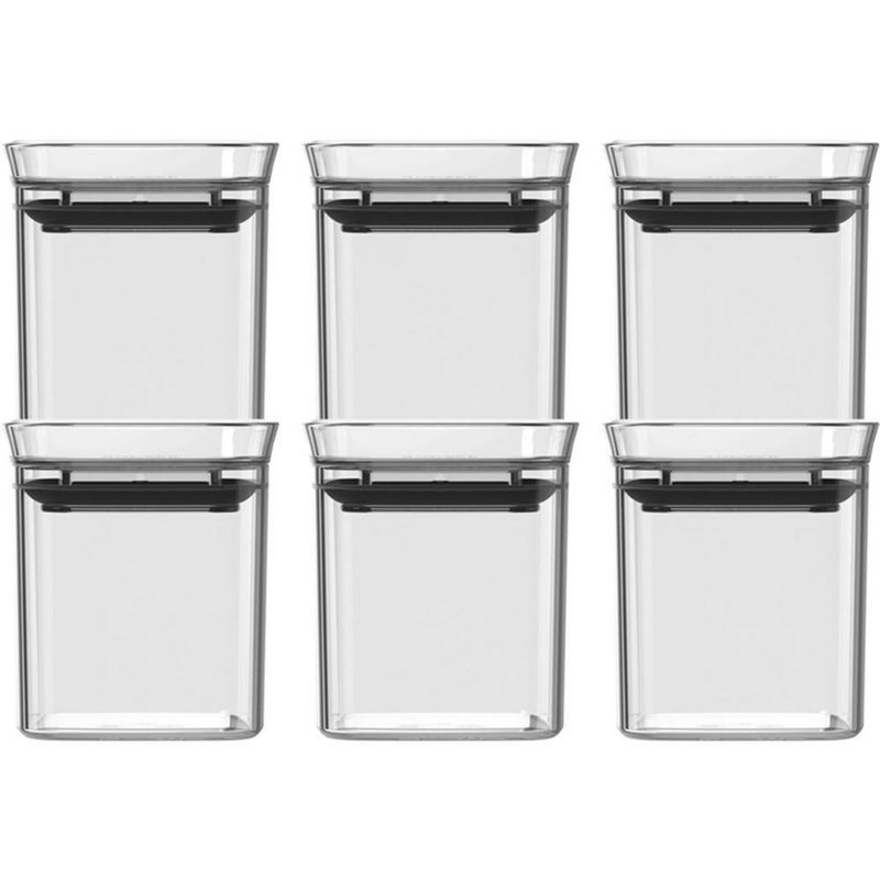 OU - Especieros Herméticos Block 6 Piezas 150 ml Transparente