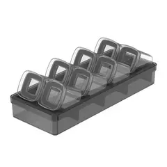 OU - Especieros Hermético Block Cajón 9 Piezas 150 ml Negro