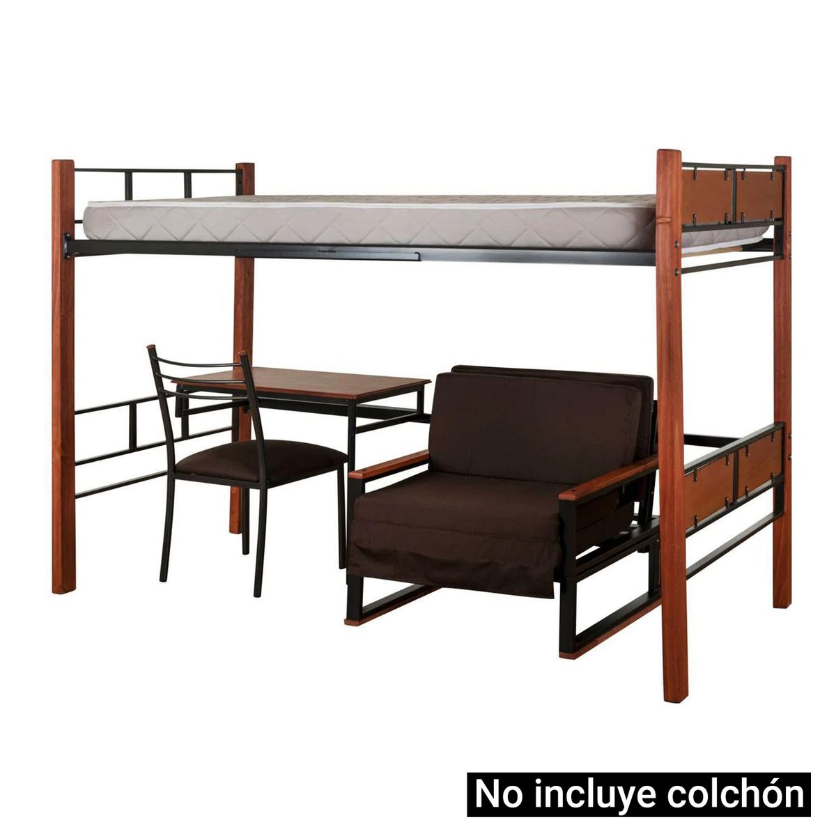 RECUTEX - Camarote 1.5 plazas Studio Pucón Chocolate