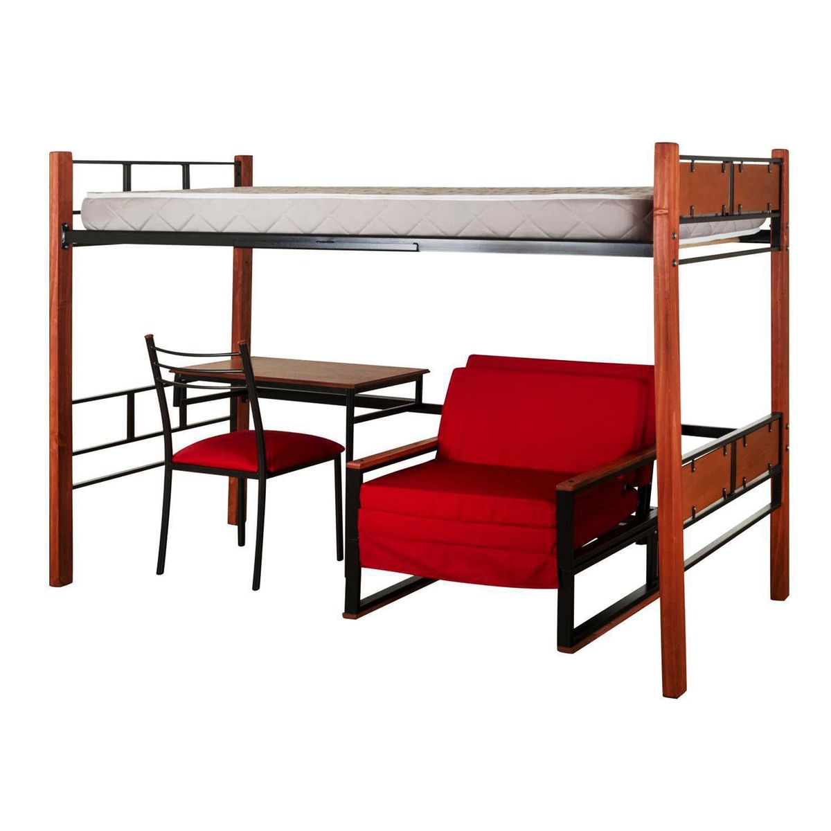 RECUTEX - Camarote 1.5 plazas Studio Pucón Rojo