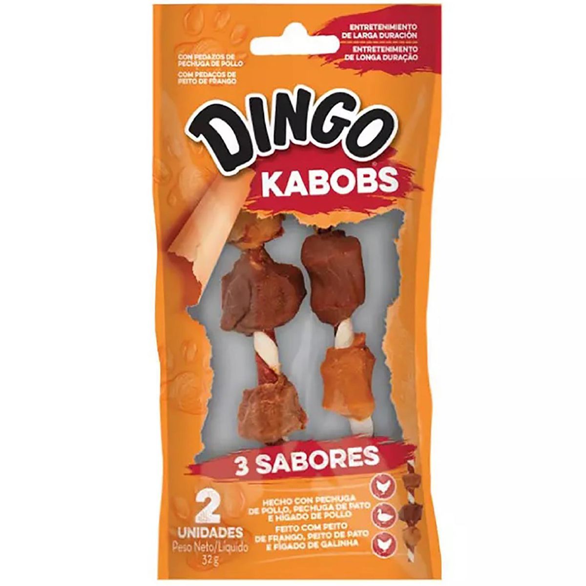 DINGO - Snack para Perro Adulto POLLO CERDO RES 50 gr