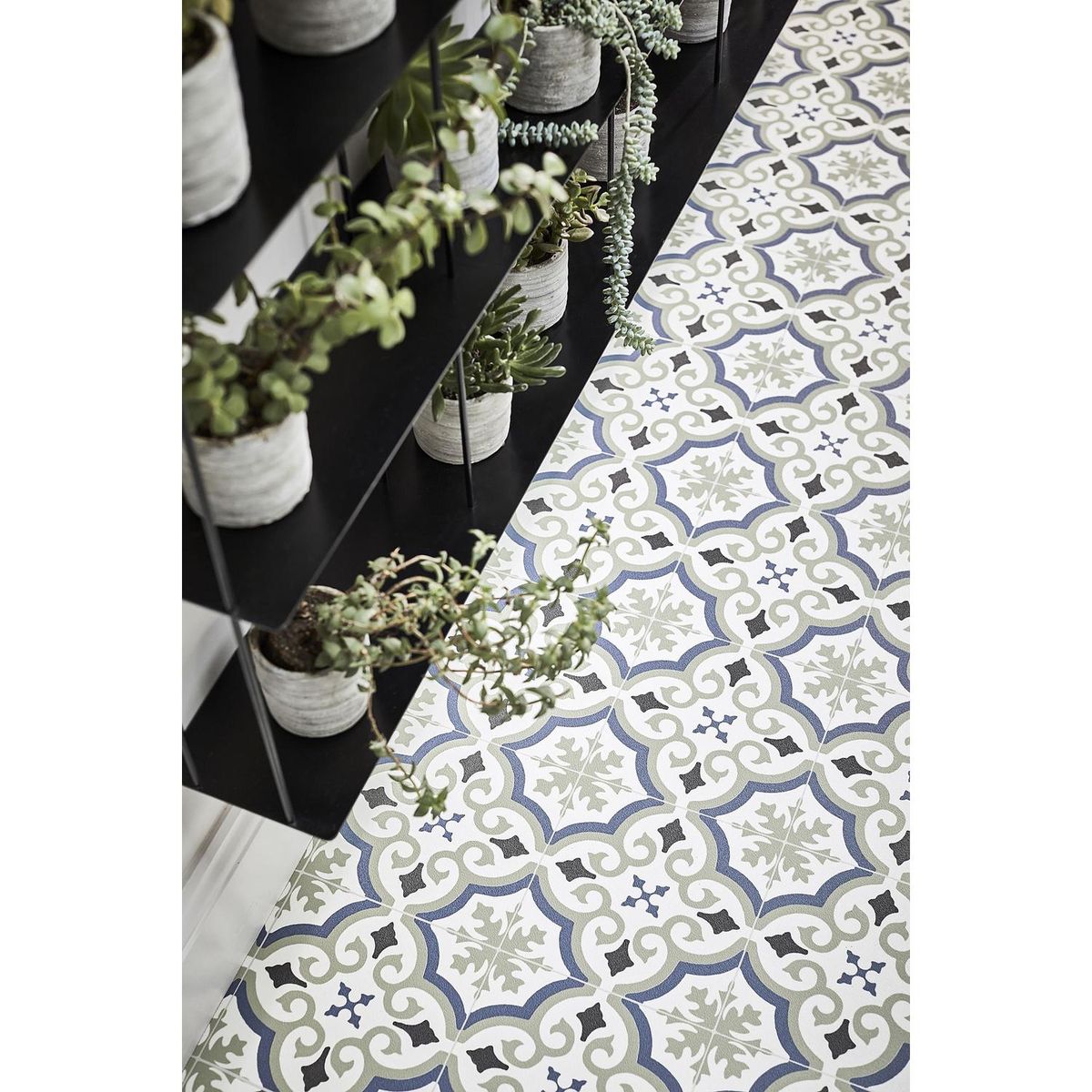 ETERSOL - Piso Vinílico 2 mm 200x100 cm Evora Floral 2 m2