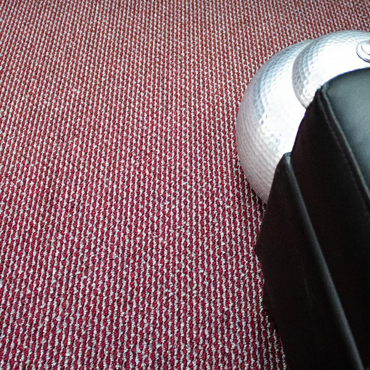 ETERSOL - Alfombra 4x3 m Toledo Rojo/Gris 12 m2