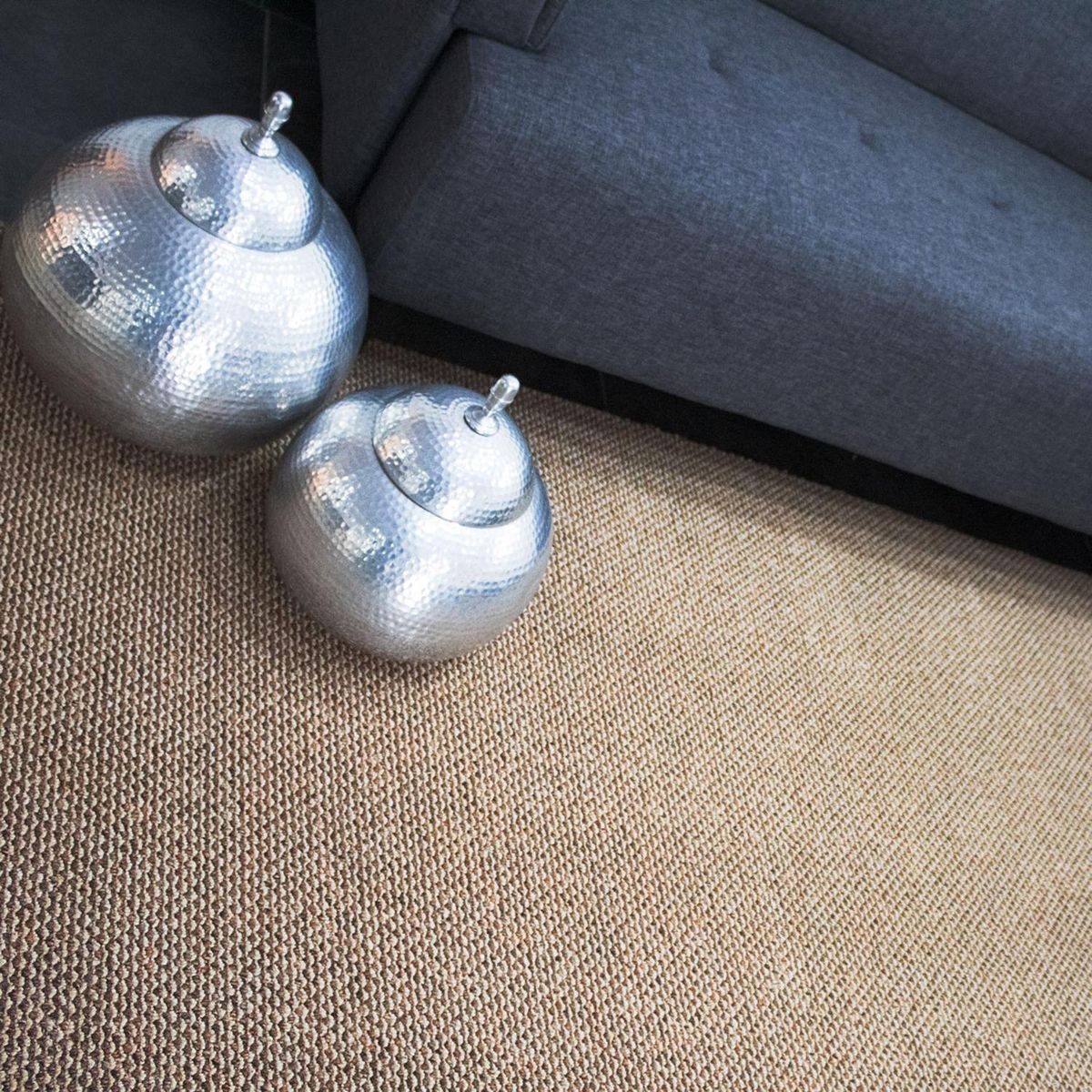 ETERSOL - Alfombra 4x3 m Toledo Beige Ocre 12 m2