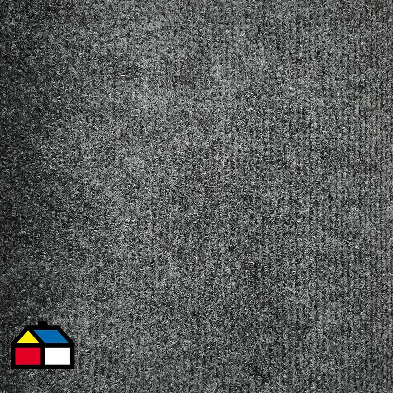 ETERSOL - Cubrepiso 4x3 m Funny Gris Oscuro 12 m2