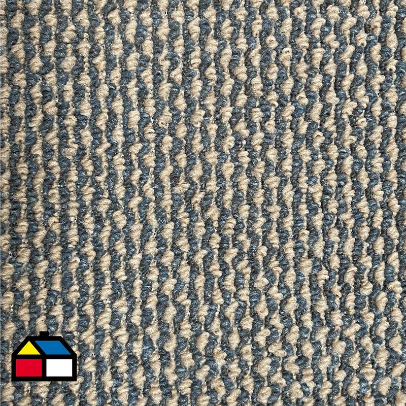 ETERSOL - Alfombra 4x3 m Toledo Beige/Azul 12 m2