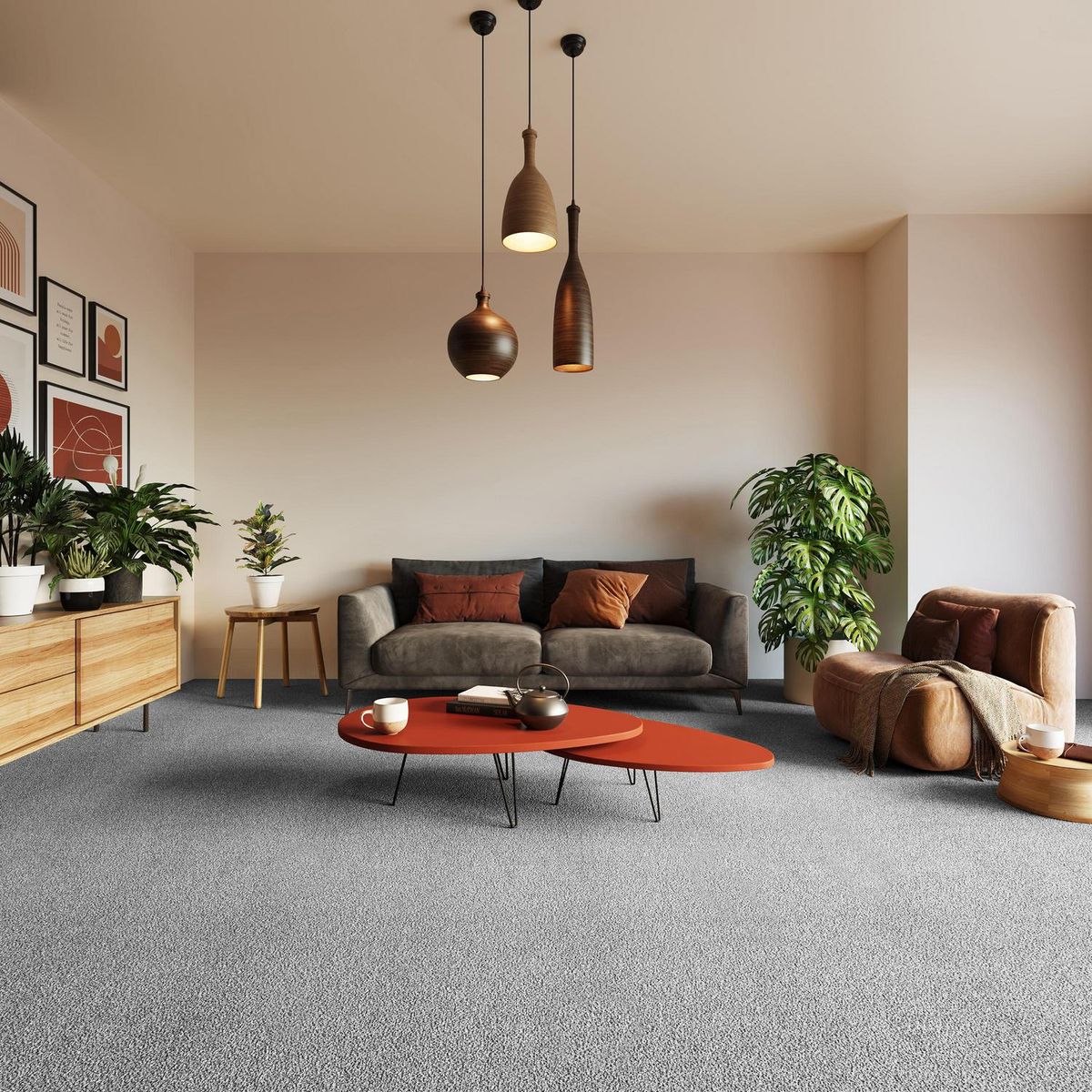 ETERSOL - Alfombra 4x2 m Terra Iron Ore 8 m2