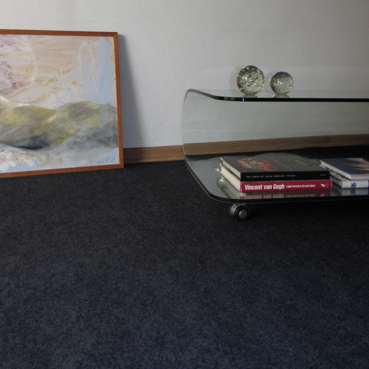 ETERSOL - Cubrepiso 4x2 m Funny Gris Oscuro 8 m2