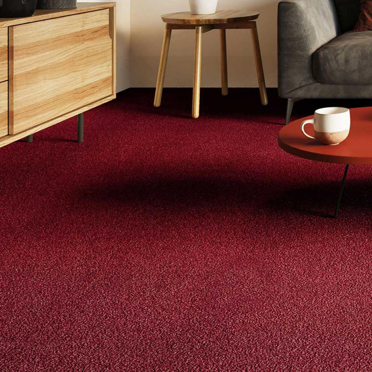 ETERSOL - Alfombra 4x1 m Terra Red Velvet 4 m2