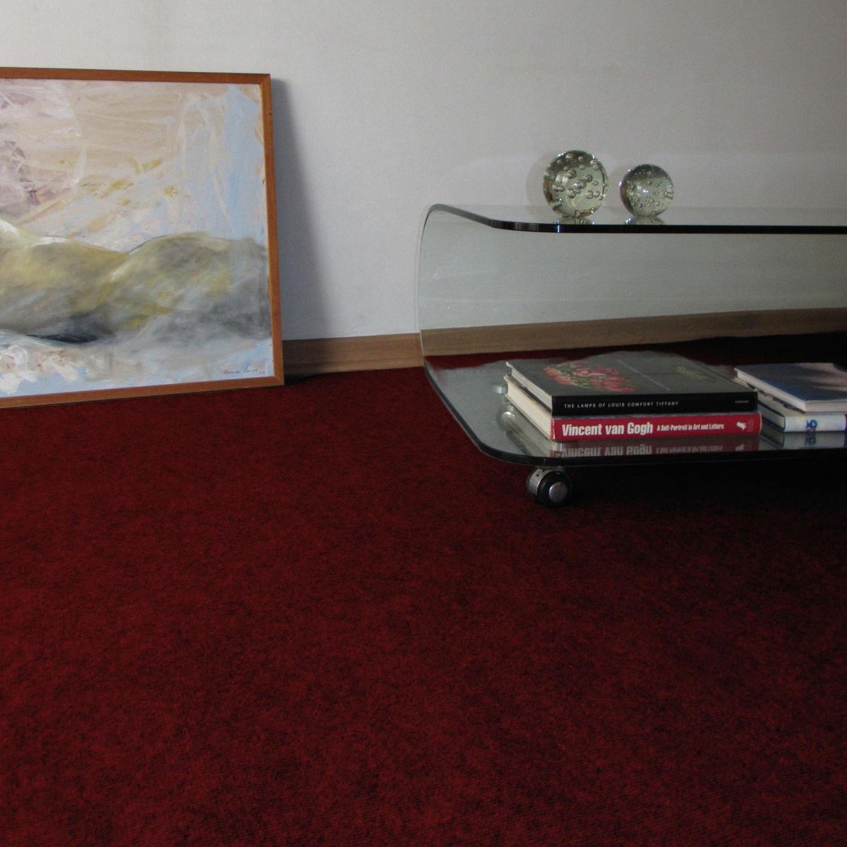 ETERSOL - Cubrepiso 4x3 m Funny Rojo 12 m2