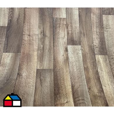 Piso Vinlico 2 mm 200x200 cm Burgos Brown 4 m2