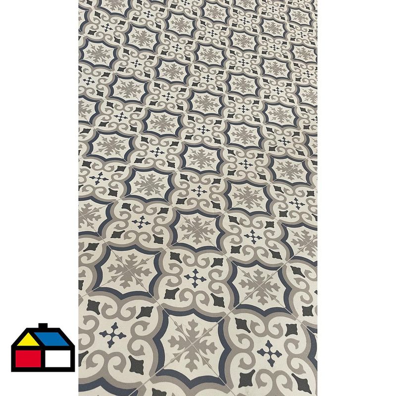 ETERSOL - Piso Vinílico 2 mm 200x200 cm Evora Floral 4 m2