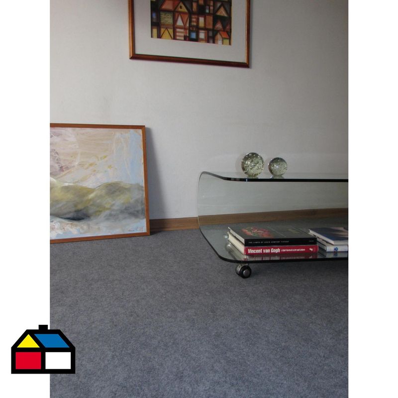 ETERSOL - Cubrepiso 4x3 m Briquet Gris 12 m2