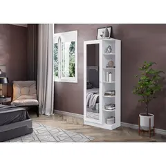HOME MOBILI - Zapatera Duetto MDP 11 Nivel(es) 69x179x38 cm Blanco