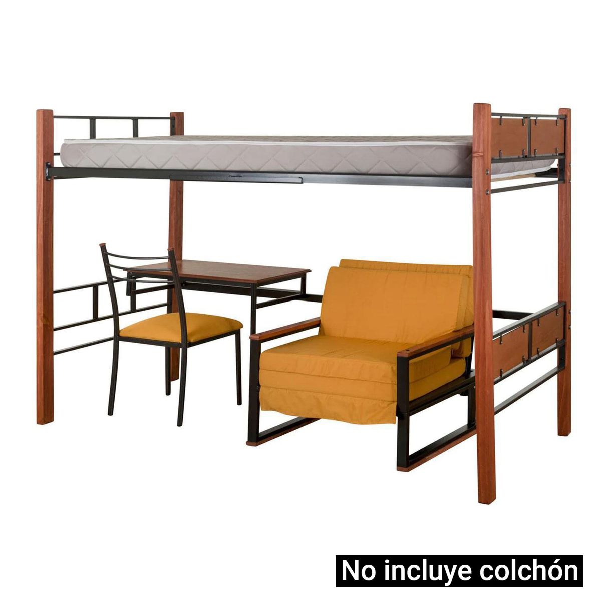 RECUTEX - Camarote 1.5 plazas Studio Pucón Mostaza