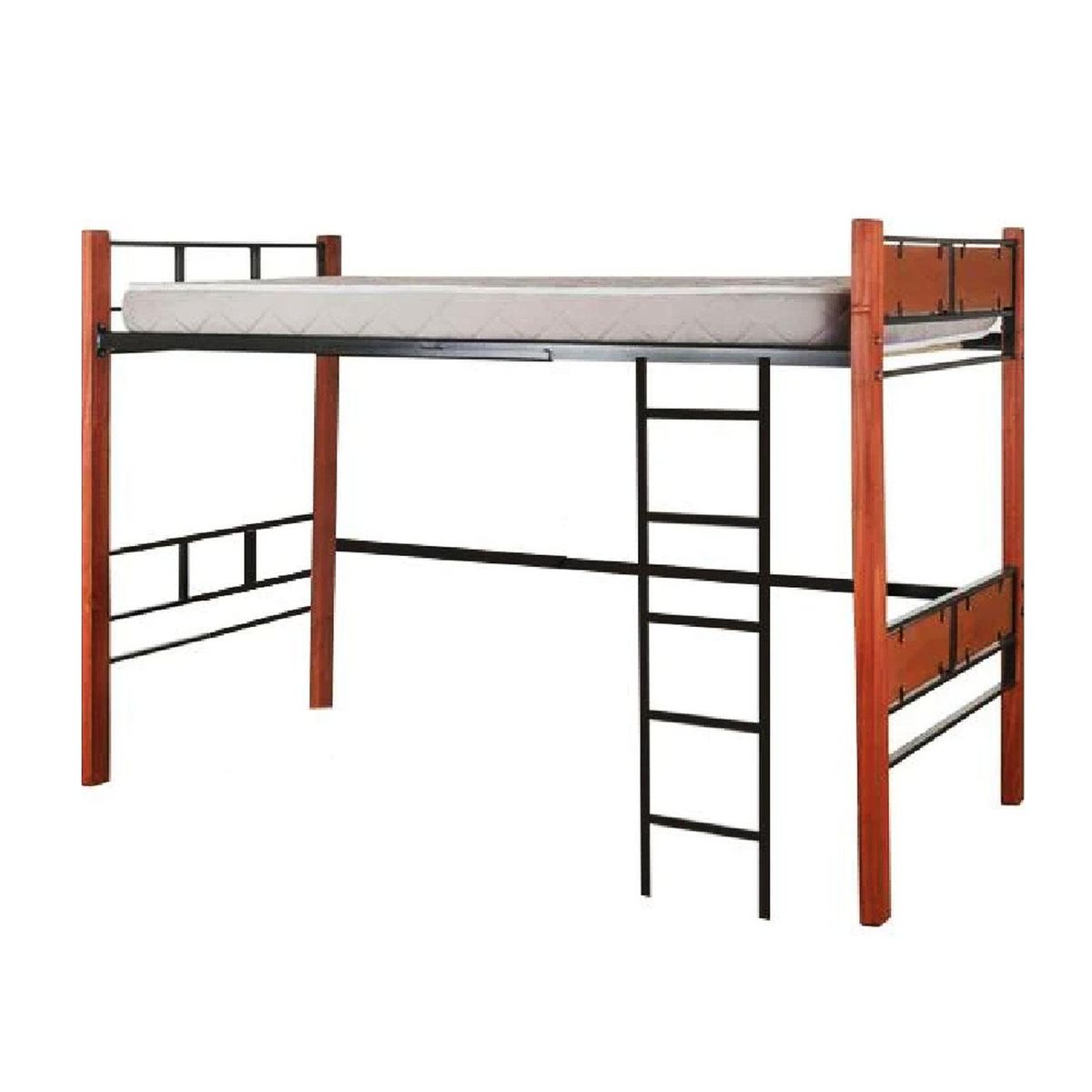 RECUTEX - Cama 1.5 Plazas Camarote Alta Pucón Miel/Negro