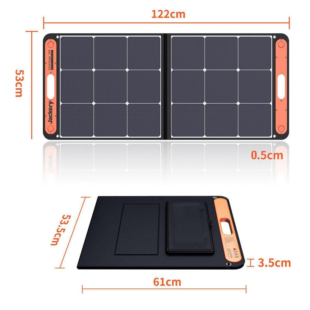 JACKERY - Panel solar modelo saga 100 watts hora