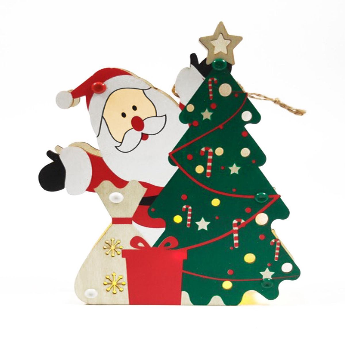 PRONOBEL - Adorno viejo pascuero madera