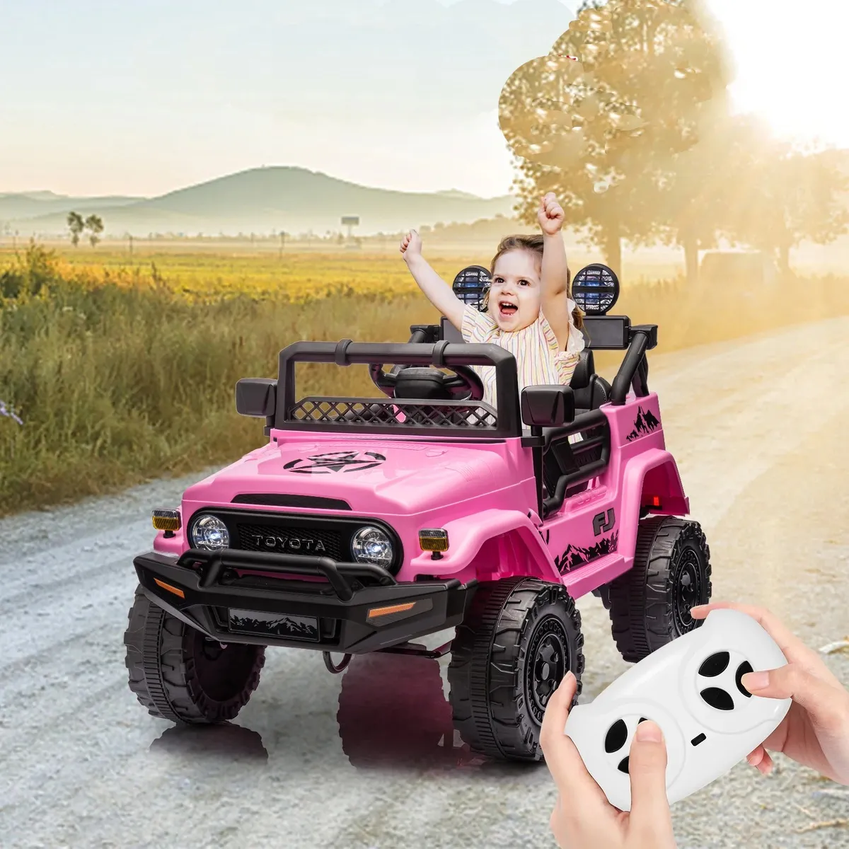 KIDSCOOL - Toyota FJ cruiser rosadoba1.2V