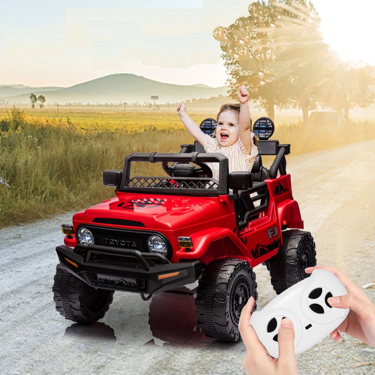 KIDSCOOL - Toyota FJ cruiser rojo bat1.2V
