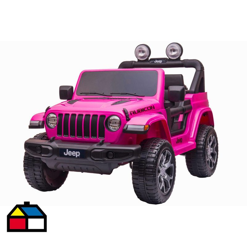 KIDSCOOL - Jeep Rubicon rosado a bateria de 12V