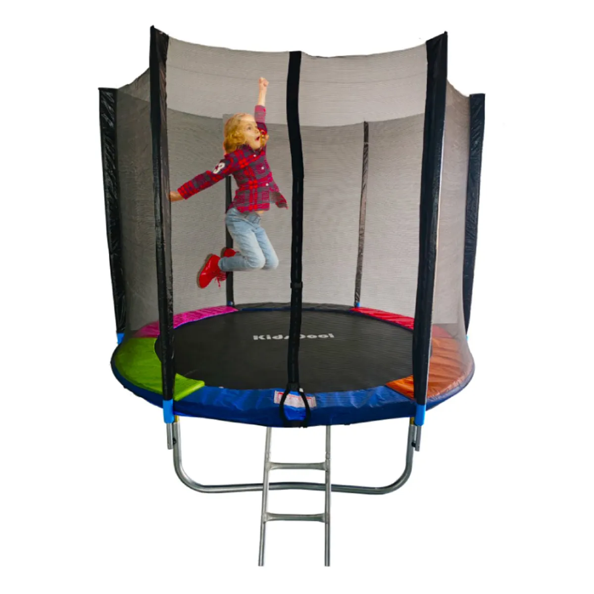 KIDSCOOL - Cama Elástica 244x216x244 cm Multicolor