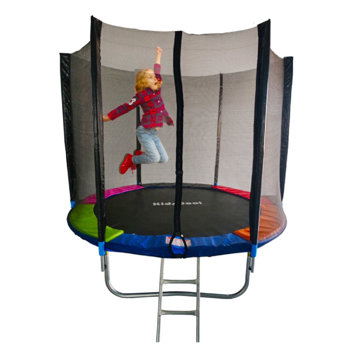 KIDSCOOL - Cama Elástica 244x216x244 cm Multicolor