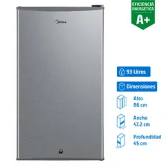 MIDEA - Frigobar  93 Litros Silver MDRD142FGE50