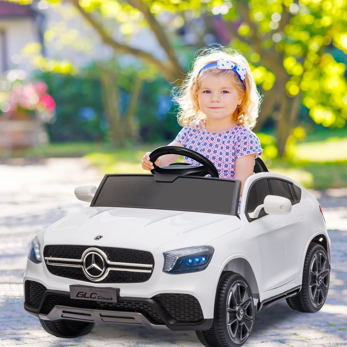 KIDSCOOL - Mercedes GLC coupe blco bat12V