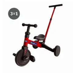 KIDSCOOL - Triciclo con Manilla Rojo Desde 18 meses