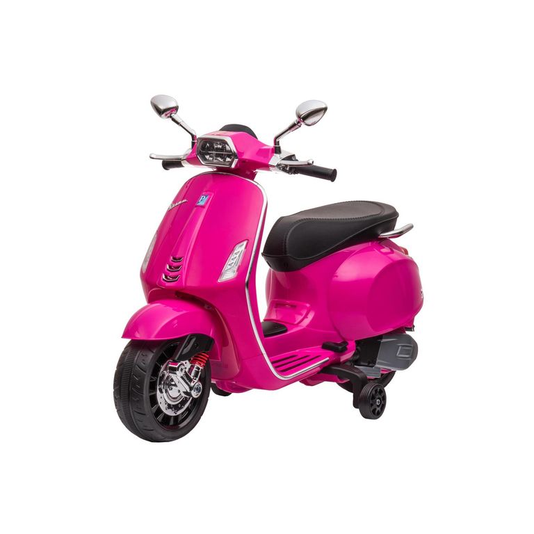 Moto Vespa Rosada Sprint Racing Batería 12V