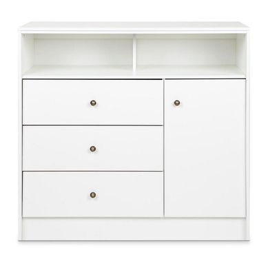 Cmoda 1 Puerta 3 Cajn Kids 120x90x50 cm Blanco