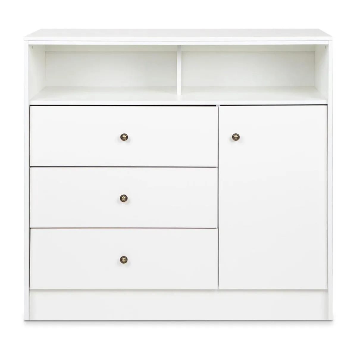 CIC - Cómoda 1 Puerta 3 Cajón(es) Kids 120x90x50 cm Blanco