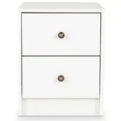 CIC - Velador 2 Cajón Kids 40x50x39 cm Blanco