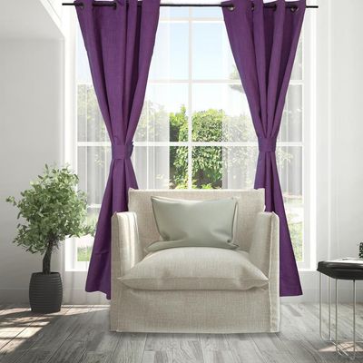 Imagen 2 del producto Set Cortinas City 2P Blackout 140x220 cm Lila