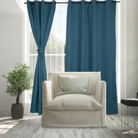 Set Cortinas City 2P Blackout 140x220 cm Azul