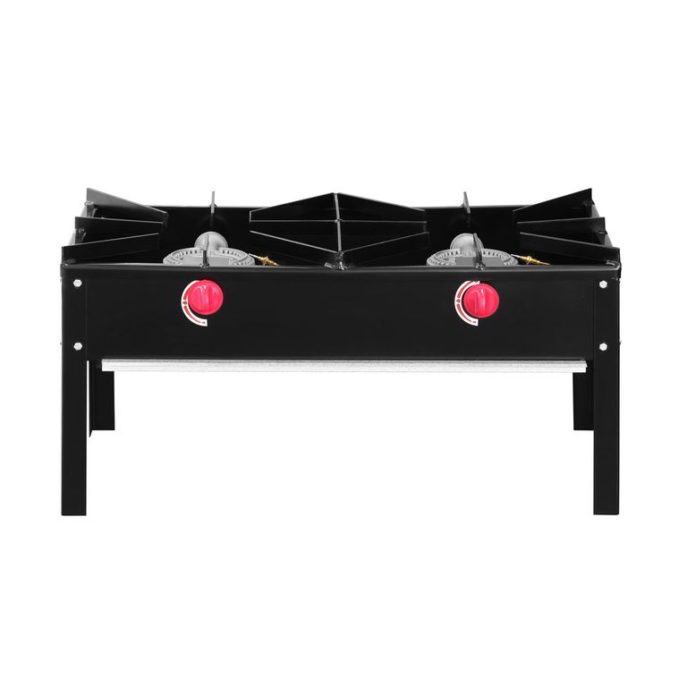 VENTUS Anafe Bajo Industrial 2 Quemadores Gas Licuado Cocina 88X45 Cm