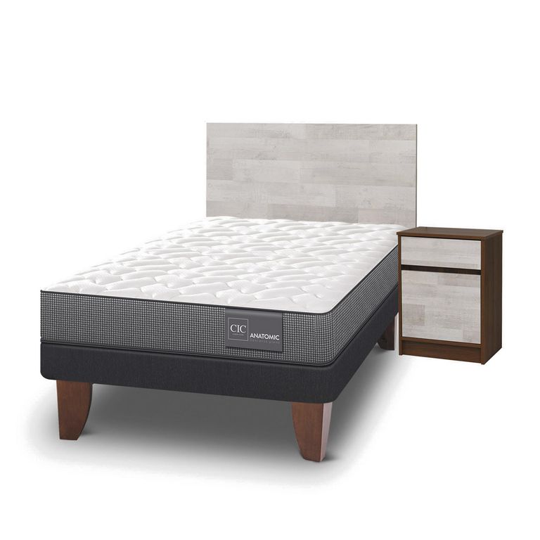 Cama Europea Anatomic 1,5 Pl Legno