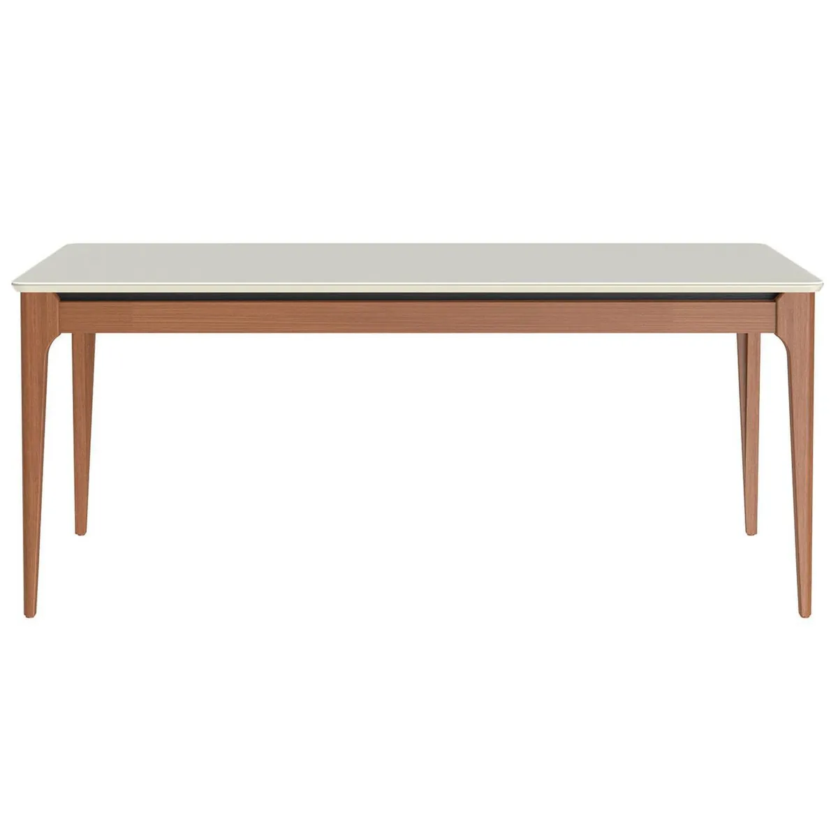 DECOCASA - Juego de Comedor Addar 6 Sillas Mesa Rectangular 90x77x160 cm Off White