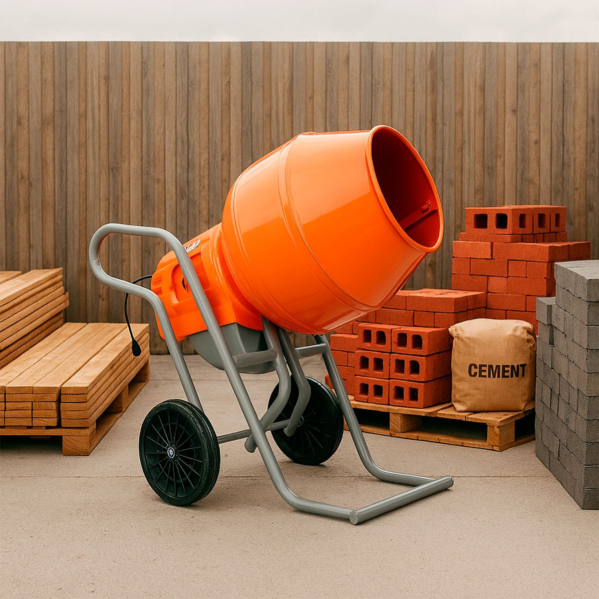 DEPER - Betonera de Volteo 160 Litros 0.5 HP DE1-01-CN160