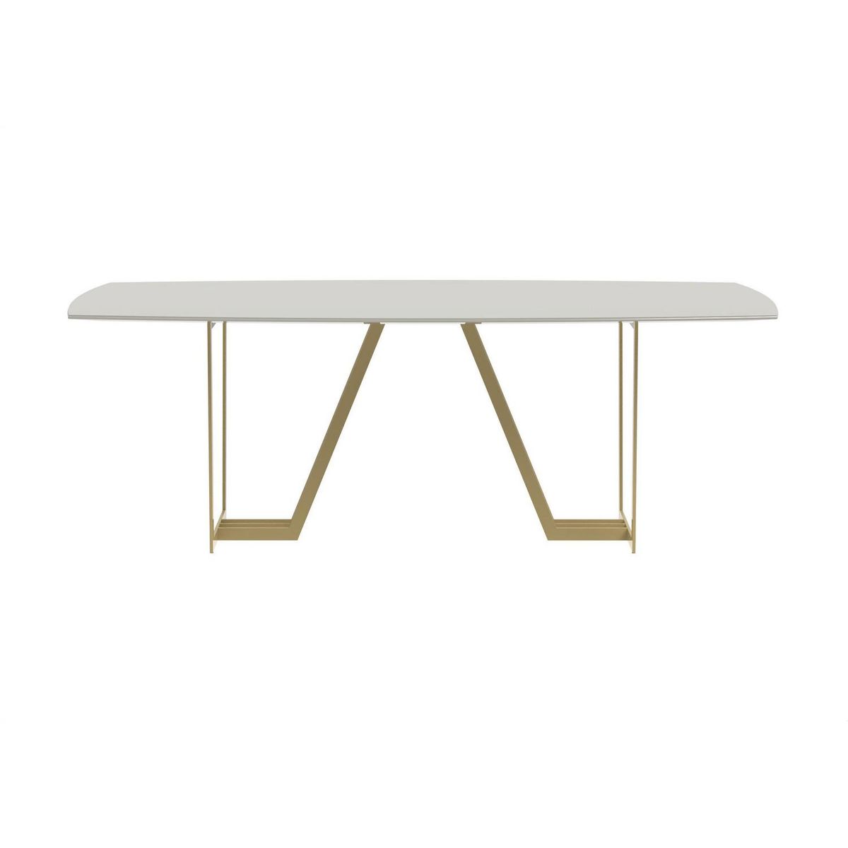 DECOCASA - Juego de Comedor Albany 8 Sillas Mesa Rectangular 109x76x240 cm Off White