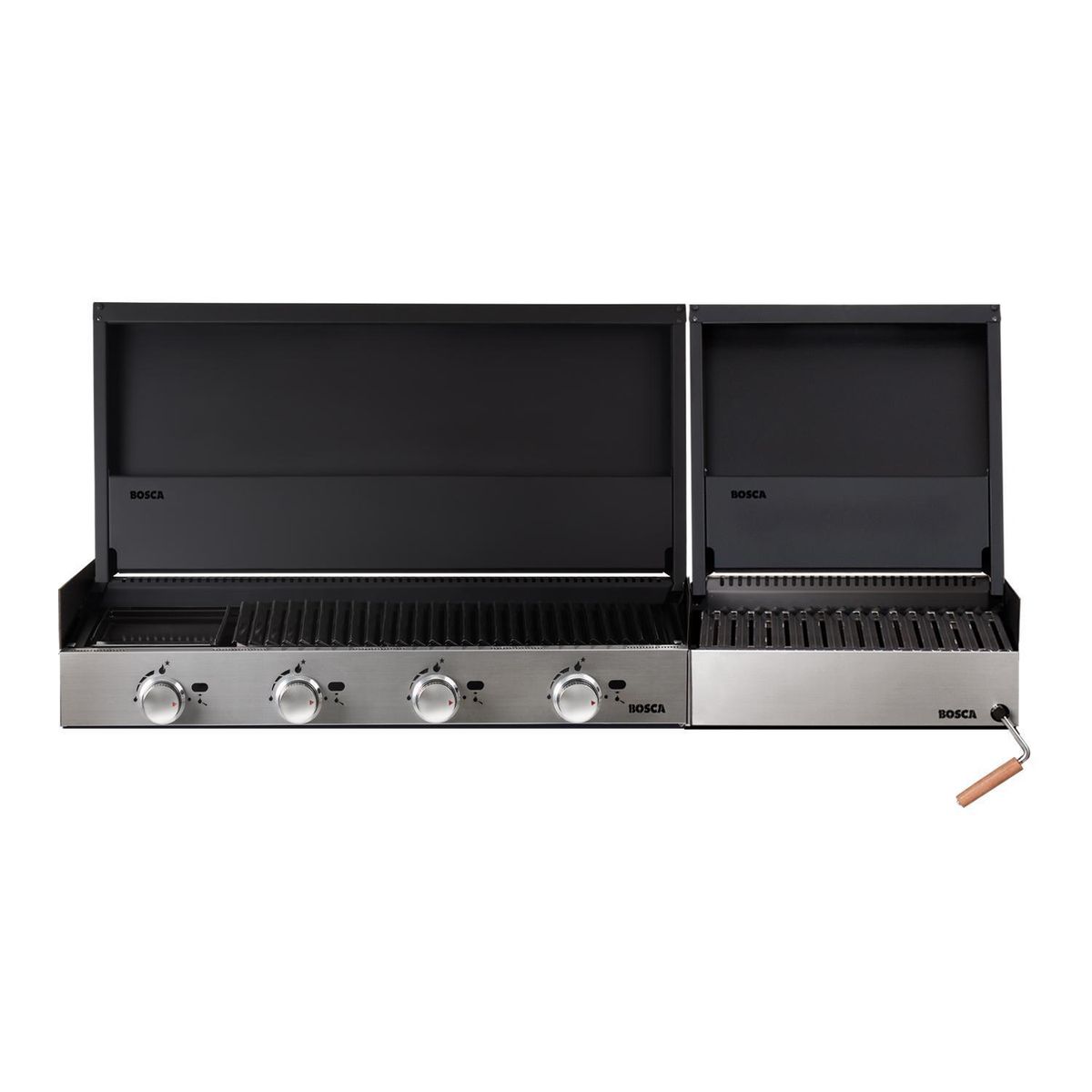 BOSCA - Parrilla para quincho block gas 1000 + block carbón 500