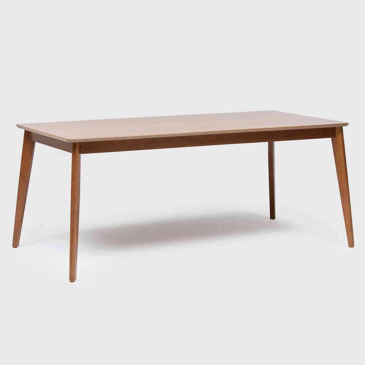 DECOCASA - Juego de Comedor Olive 6 Sillas Mesa Rectangular 89,5x76x180 cm Café