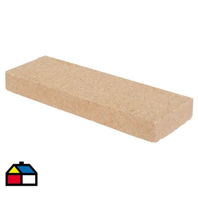 Ladrillo refractario fachada estriada 23x6,5x2,5 cm 12 unidades
