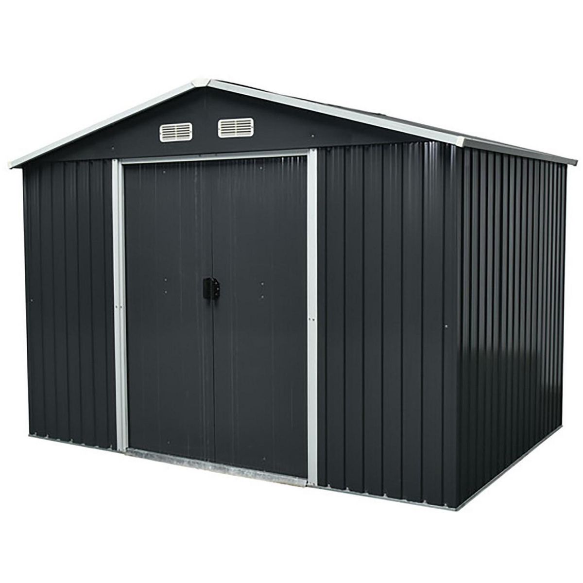 ISUNOR - Bodega jardín gris carbon 6.6 m2 238x301x214 cm