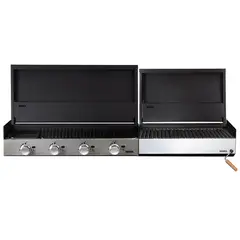 BOSCA - Parrilla para quincho block gas 1000 + block carbón 750