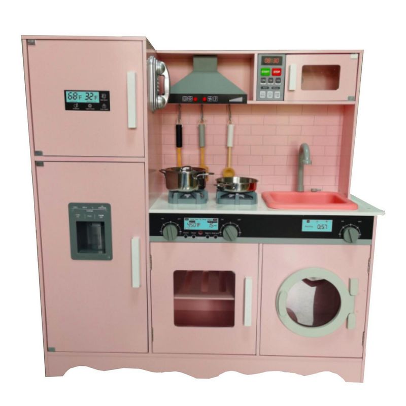 KIDSCOOL - Cocina con utensilios Magic chef rosada