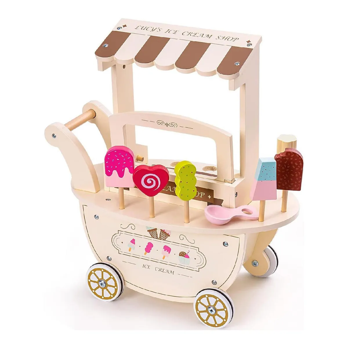 KIDSCOOL - Carrito Ice cream con accesorios