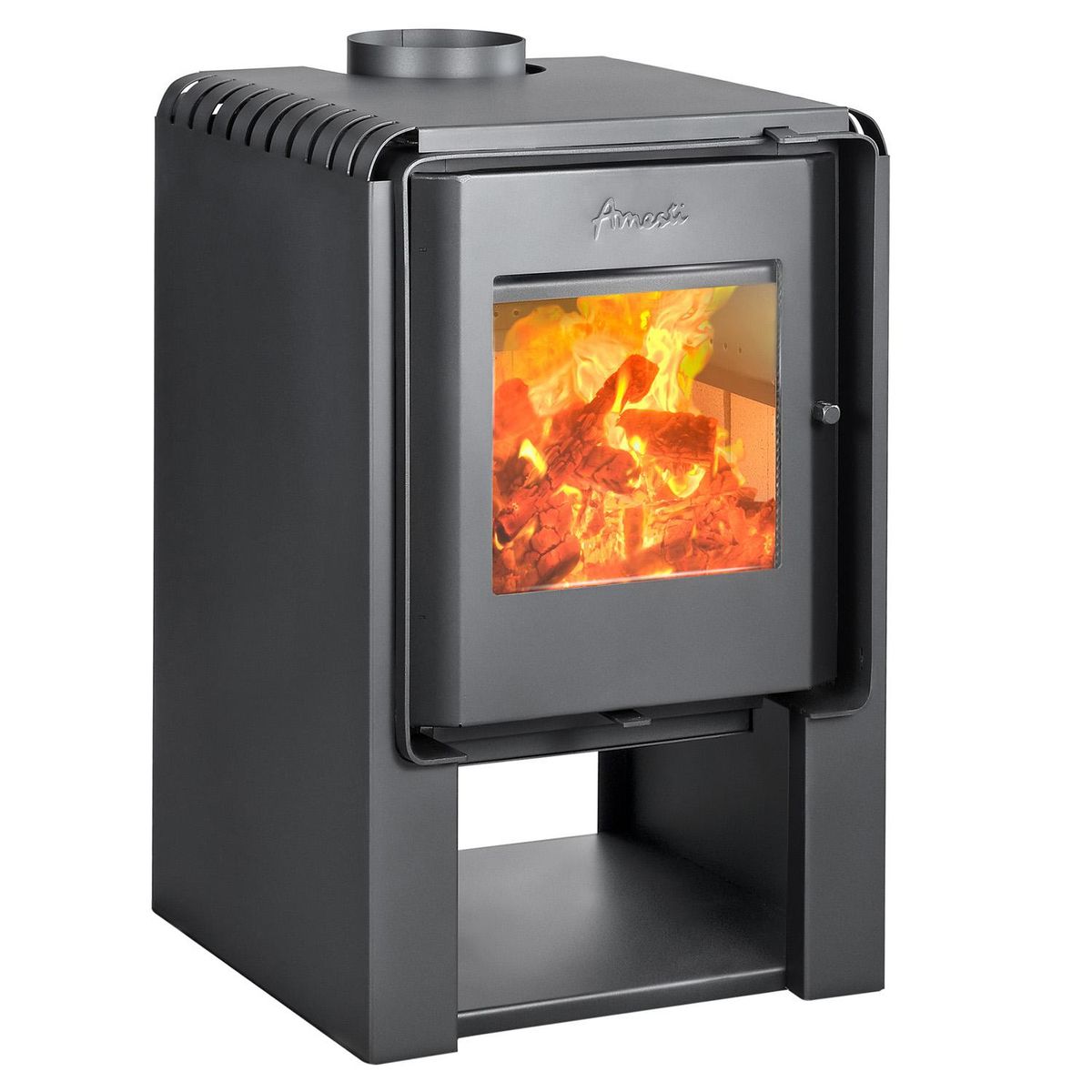 AMESTI - Estufa Leña Scantek 380/Kit Instalación 6" Gris
